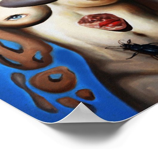 Skull Girl Poster (Ecke)