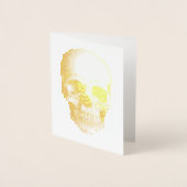 SKULL Gold Foil Note Card Folienkarte (Vorderseite)
