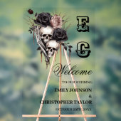 Skull-Gothic-Akryllische Hochzeitszeichen Acrylschild (Neutral)