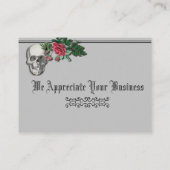 Skull Gothic Business Card Visitenkarte (Rückseite)