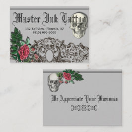 Skull Gothic Business Card Visitenkarte