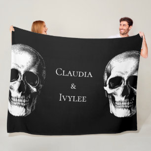 Skull Gothic Fleecedecke