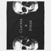 Skull Gothic Fleecedecke (Vorderseite)
