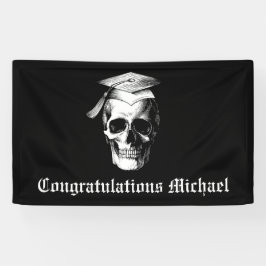 Skull Gothic Graduation Party Radiology Banner