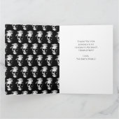 Skull Gothic Graduation Party Radiology Dankeskarte (Innenseite)