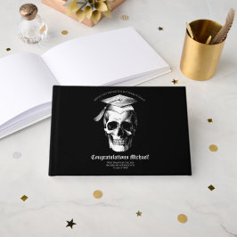 Skull Gothic Graduation Party Radiology Gästebuch