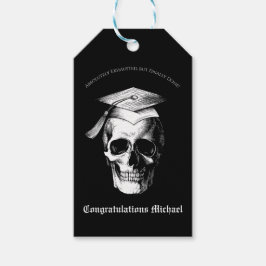 Skull Gothic Graduation Party Radiology Geschenkanhänger