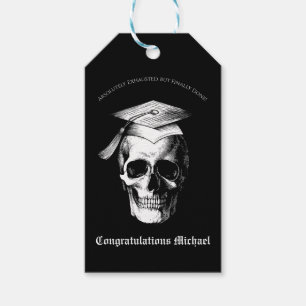 Skull Gothic Graduation Party Radiology Geschenkanhänger