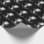 Skull Gothic Graduation Party Radiology Geschenkpapier (Ecke)