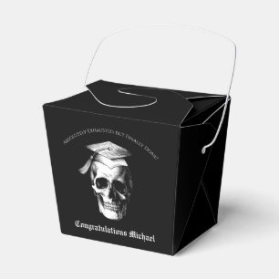 Skull Gothic Graduation Party Radiology Geschenkschachtel