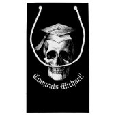 Skull Gothic Graduation Party Radiology Kleine Geschenktüte (Rückseite)