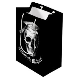 Skull Gothic Graduation Party Radiology Mittlere Geschenktüte
