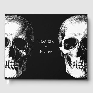 Skull Gothic Halloween Gästebuch