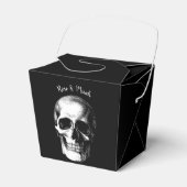 Skull Gothic Halloween Gastgeschenk Hochzeit Boxen Geschenkschachtel (Vorderseite)