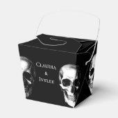 Skull Gothic Halloween Gastgeschenk Hochzeit Boxen Geschenkschachtel (Vorderseite)