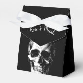 Skull Gothic Halloween Gastgeschenk Hochzeit Boxen Geschenkschachtel (Vorderseite)