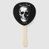 Skull Gothic Halloween Hochzeitsfans Fächer (Vorderseite)