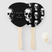 Skull Gothic Halloween Hochzeitsfans Fächer (Vorne und Hinten)
