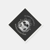 Skull Gothic Halloween-Party Serviette (Ecke)