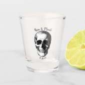 Skull-Gothic Halloween-Shot-Glas Schnapsglas (Vorderseite)