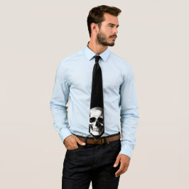 Skull Gothic Halloween Wedding Men's Necktie Krawatte
