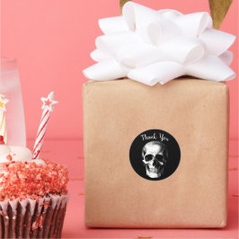 Skull Gothic Halloween Wedding Stickers