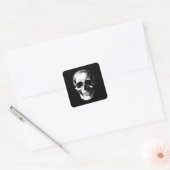 Skull Gothic Halloween Wedding Stickers Square (Umschlag)