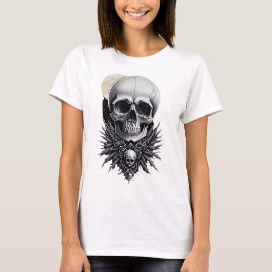 Skull-Gothic-Hemd T-Shirt (Vorderseite)
