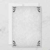 Skull Gothic Wedding Einladung (Rückseite)