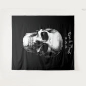 Skull Gothic Wedding Foto Hintergrund Wandteppich (Vorderseite (Horizontal))
