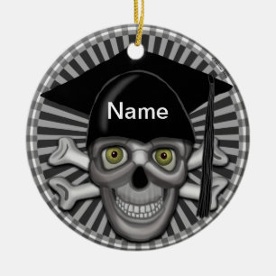 Skull Grad Keramik Ornament