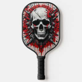 Skull Graffiti - Acrylpuzzle Pickleball Schläger