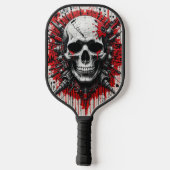 Skull Graffiti - Acrylpuzzle Pickleball Schläger (Rückseite)