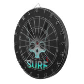 Skull Graffiti Surf Cat Dartscheibe (Vorderseite rechts)
