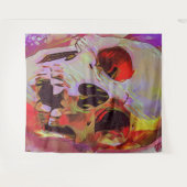 Skull-Grafiktapestry Wandteppich (Vorderseite (Horizontal))