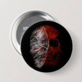 SKULL GRAPHIC HALLOWEEN GIFT DESIGN BUTTON (Vorne & Hinten)