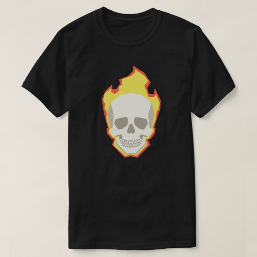 Skull Graphic T-Shirt – Minimal Dark Skull Design  (Design vorne)