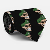 Skull Green Beret Krawatte (Gerollt)
