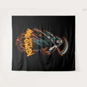 Skull Grim Sensenmann Halloween Background Wandteppich (Vorderseite (Horizontal))