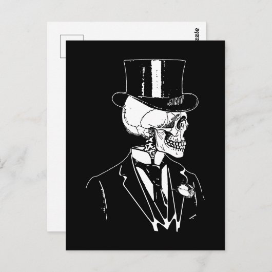 Skull Groom Postkarte (Vorne/Hinten)