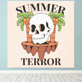 Skull Groovy Leinwanddruck (Insitu (Holzboden))