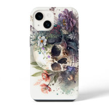 Skull Grunge Ästhetische Aquarellbilder