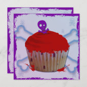 Skull Grunge Cupcake Notecards Mitteilungskarte (Vorne/Hinten)