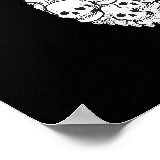 Skull Guitar Poster (Ecke)