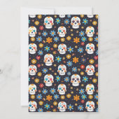 Skull Halloween 1. Geburtstag Kostüm Party Einladung (Rückseite)