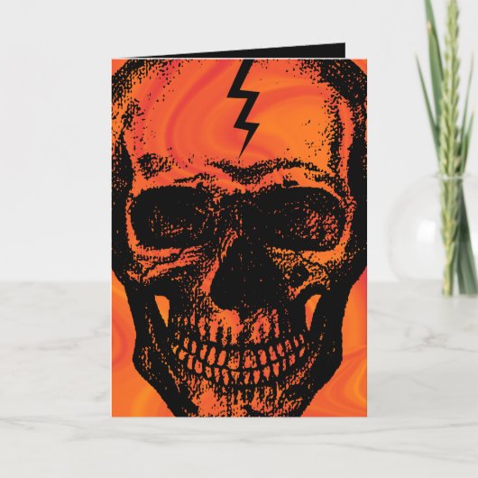 Skull Halloween Card Karte (Vorderseite)