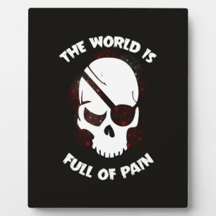 Skull Halloween Dark Black Beängstigend Fotoplatte