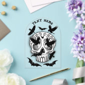 Skull Halloween Dekorative Calaveras Acryleinladungen (Insitu (Hochzeit))