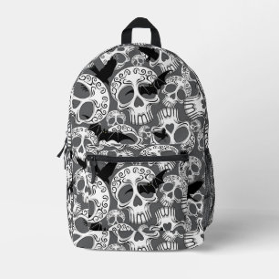 Skull Halloween Dekorative Calaveras Bedruckter Rucksack