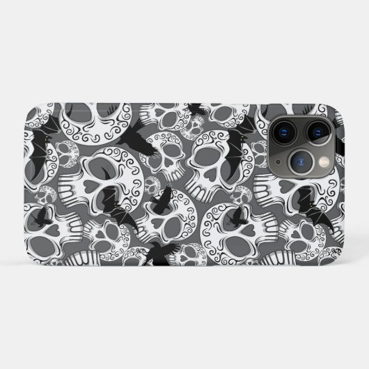 Skull Halloween Dekorative Calaveras Case-Mate iPhone Hülle (Rückseite (Horizontal))